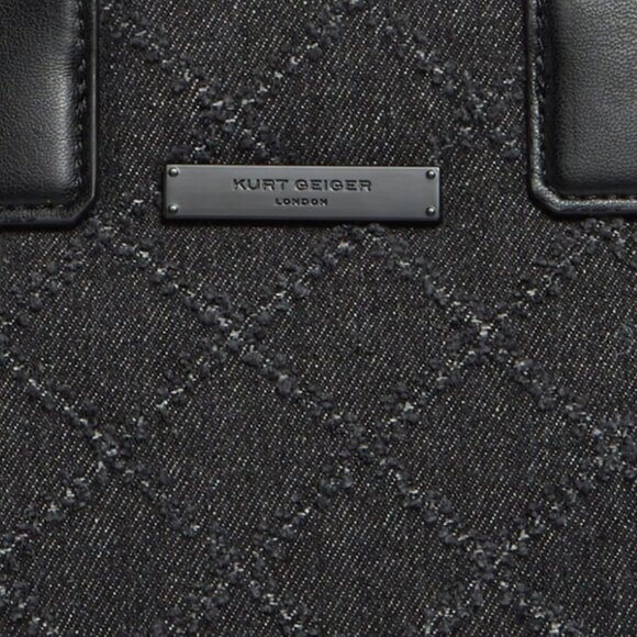 Kurt Geiger Small Tote Black Diamond Pattern - Picture 5 of 5